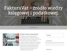 Tablet Screenshot of fakturavat.org.pl